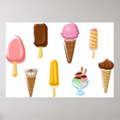 Poster Gamme De Glaces (Devant)