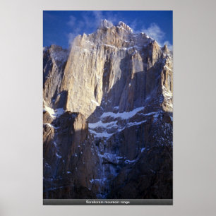 Poster Gamme de montagne de Karakoram