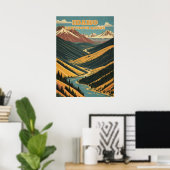 Poster Gamme Idaho Sawtooth V02 (Bureau à domicile)