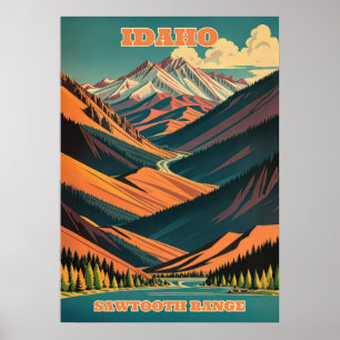 Poster Gamme Idaho Sawtooth V03