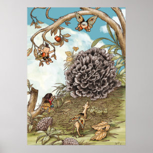 Poster Ganba Fungus Wall Art — Yunnan Storybook