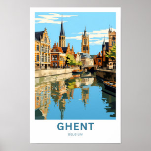 Poster Gand Belgique Imprimer Voyage