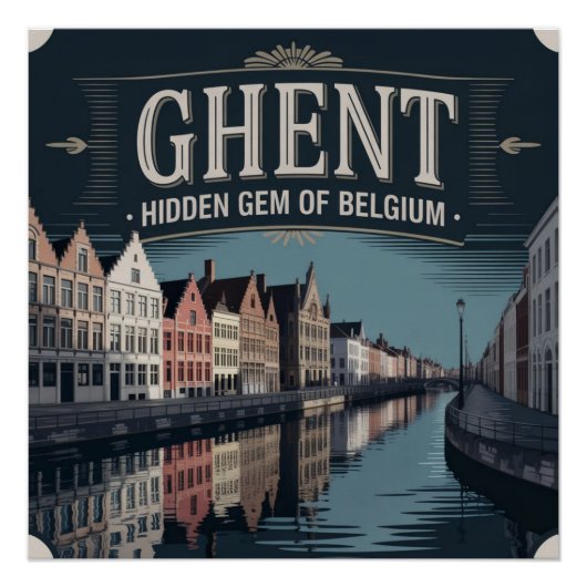 Poster Gand - Joyau Caché de la Belgique (Devant)