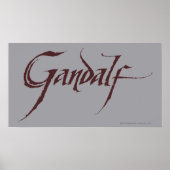 Poster Gandalf Name Solid (Devant)