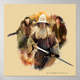 Poster Gandalf, THORIN OAKENSHIELD™ & BILBO BAGGINS™
