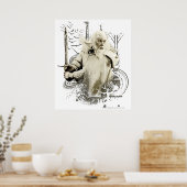 Poster GANDALF™ with Sword Vector Collage (Cuisine)
