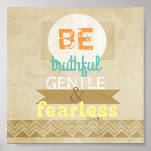 Poster Gandhi citation typographie d'affiche texte inspir