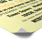 Poster Ganesh le Dieu hindou, événement hindou publicité (Coin)