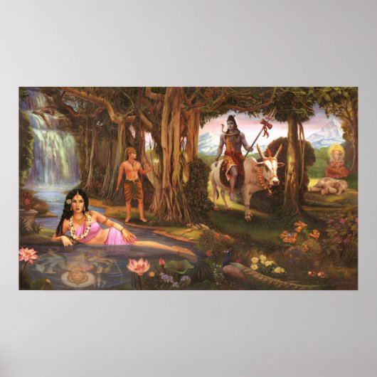 Poster Ganesh Leela - Before Ganesh got his elephant head (Devant)