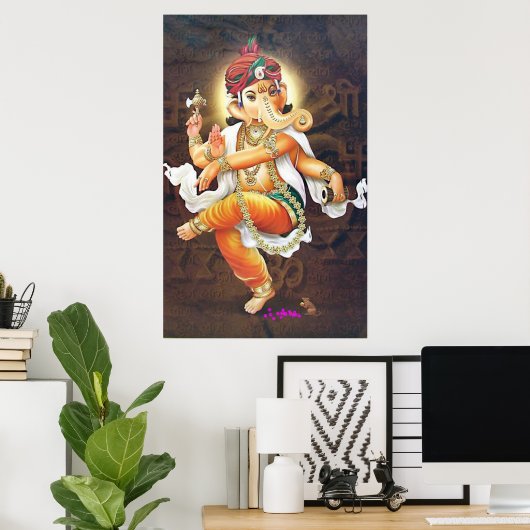 Poster ganesha (Bureau à domicile)