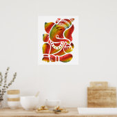Poster Ganesha Multicolor Peinture (Cuisine)