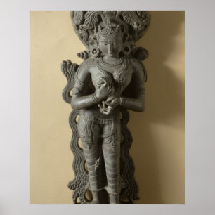 Poster Ganga, goddess who personifies the sacred river ga