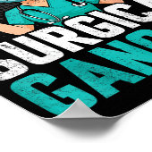Poster Gangsta Chirurgical Technologue Tech Scrub (Coin)