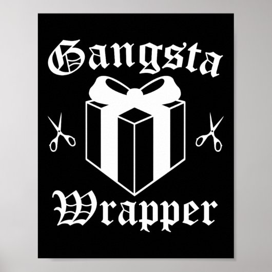 Poster Gangsta Wrapper Noël (Devant)