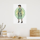 Poster Gangster à la mode - Pinup des années 1920 (Cuisine)