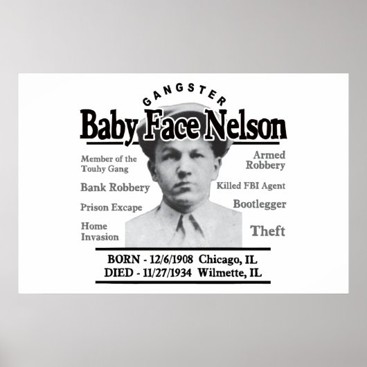 Poster Gangster Baby Face Nelson (Devant)