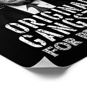 Poster Gangster Original Pour Le Président Donald Trump M (Coin)