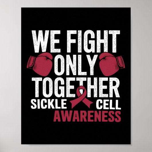 Poster Gant de boxe de sensibilisation à la faucille Nous (Devant)