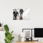 Poster Gant rouge (Bureau à domicile)