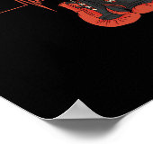 Poster Gants de boxe à fréquence cardiaque Ekg Kickboxing (Coin)