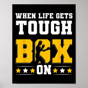 Poster Gants de boxe anglaise G de kickboxing Boxeur F