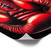 Poster Gants de boxe Boxe rouge Boxer Sport Boxer Kickbox (Coin)