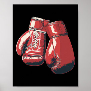 Poster Gants de boxe Combat Sport Boxe Étudiant