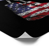 Poster Gants De Boxe Drapeau Américain Tee Pour Femmes En (Coin)