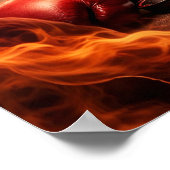 Poster Gants de boxe feu fureur (Coin)