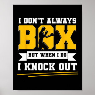 Poster Gants de boxe G de kickboxing de boxe anglaise Box