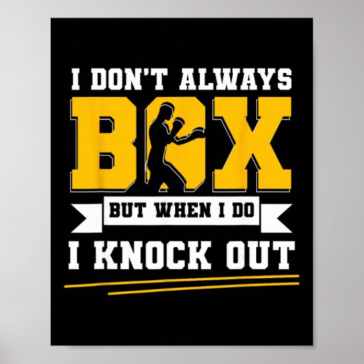 Poster Gants de boxe G de kickboxing de boxe anglaise Box (Devant)