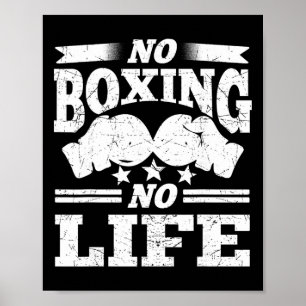 Poster Gants de boxe Gants de boxe Pas de boxe Pas de vie