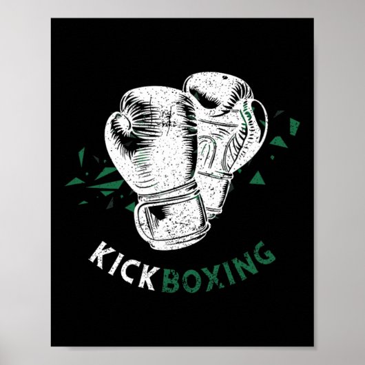 Poster Gants de boxe kickboxing (Devant)