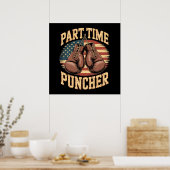 Poster Gants de boxe Part Time Puncher (Cuisine)