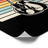 Poster Gants de boxe rétro Sunset Design 1 (Coin)
