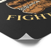 Poster Gants de combat en boîte en détresse (Coin)