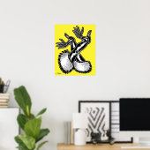 Poster Gants Vana DeVinyl™/Fun-Fur, PVC (Bureau à domicile)