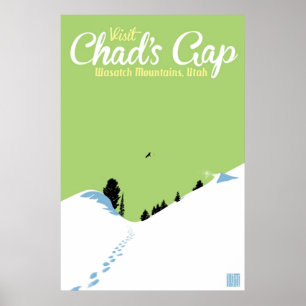 Poster Gap du Tchad de surf des neiges