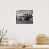 Poster Garage de réparation automobile, 1926. Photo vinta (Cuisine)