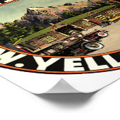 Poster Garage de Stuart Yellowstone (Coin)