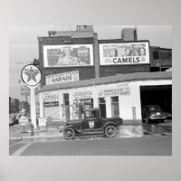 Garage & Station-service, 1940. Photo ancienne
