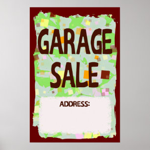 Poster GARAGE-VERKOOP
