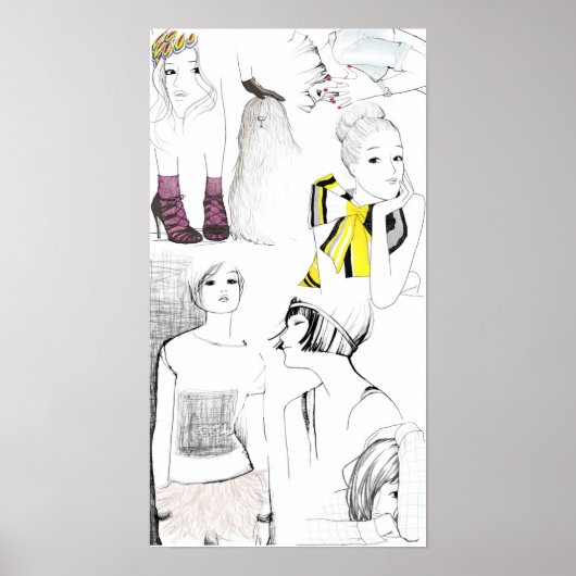 Poster garance dore sketches (Devant)