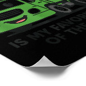 Poster Garbage Day Is Favorite Traruck Kids Boys Toddlers (Coin)