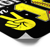 Poster Garçon 10 ans Softll Peace Out Chiffres simples 1 (Coin)