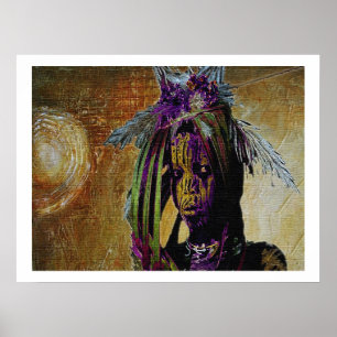 Poster Garçon africain de jungle