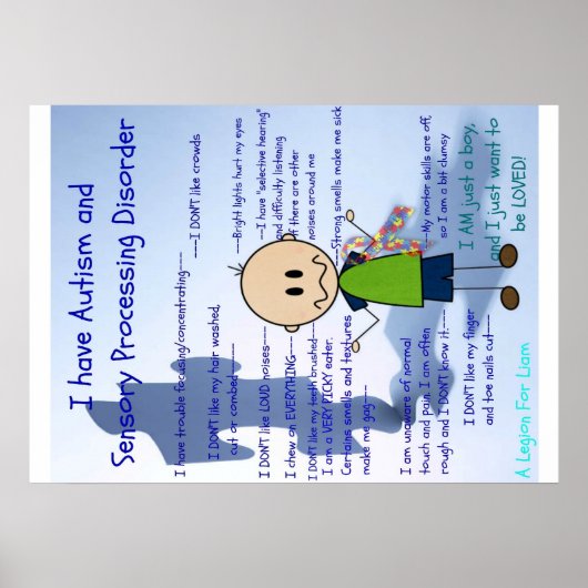 Poster garçon ASD et SPD (Devant)