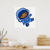 Poster garçon astronaute (Cuisine)