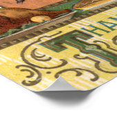 Poster Garçon avec bras autour d'une Turquie (Coin)