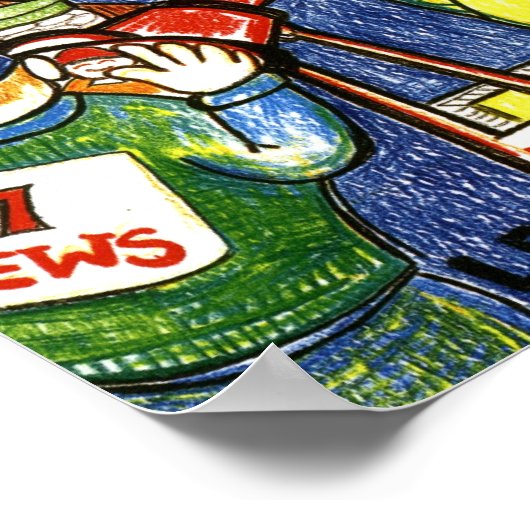 Poster Garçon avec crabe (Coin)